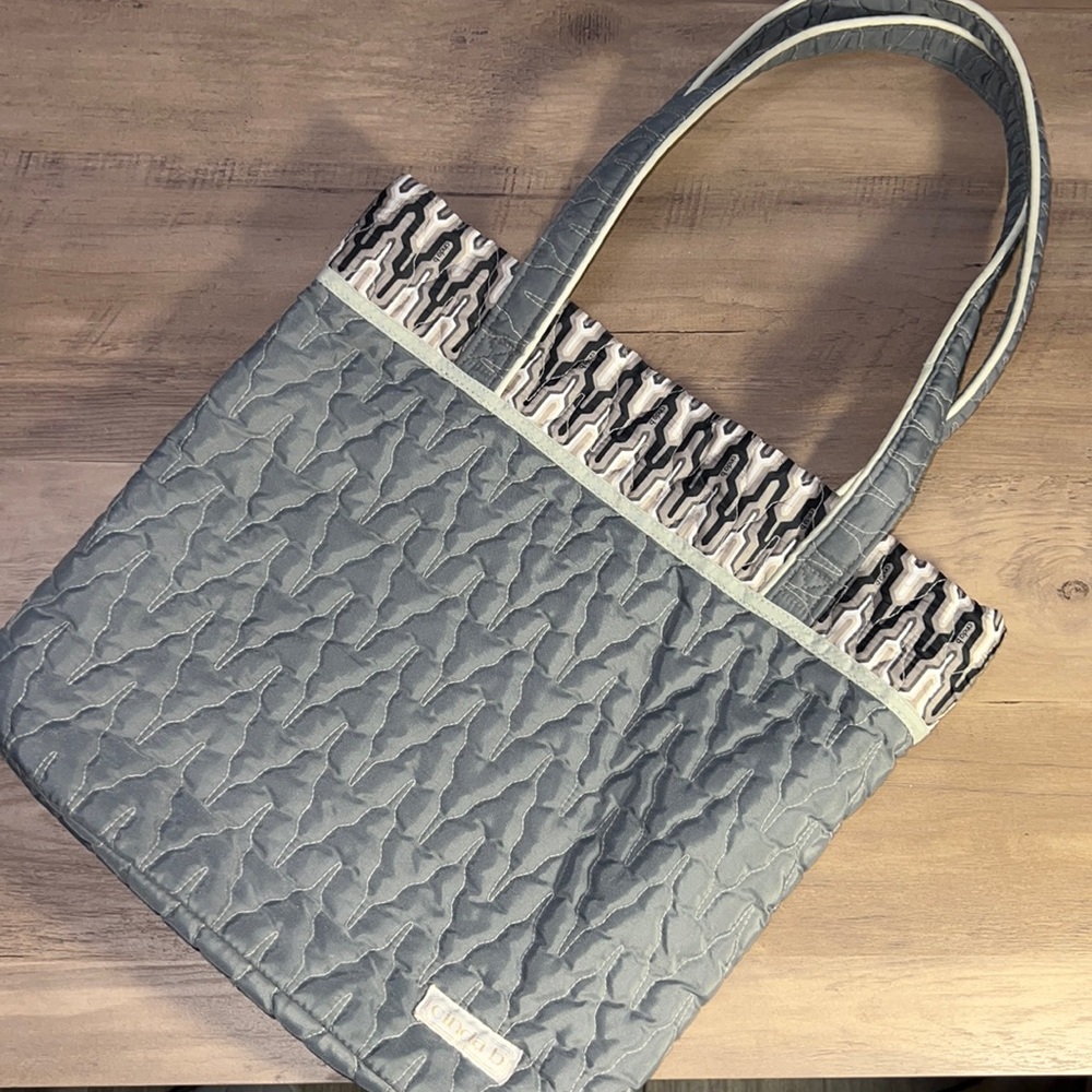 cinda b quilted tote